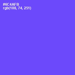 #6C4AFB - Royal Blue Color Image