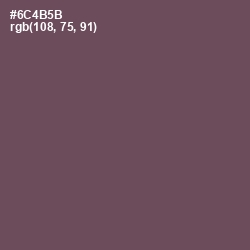 #6C4B5B - Eggplant Color Image