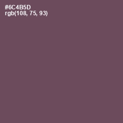 #6C4B5D - Eggplant Color Image