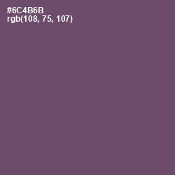 #6C4B6B - Salt Box Color Image