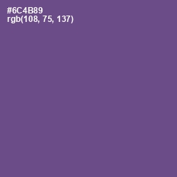 #6C4B89 - Affair Color Image