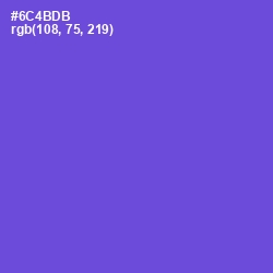 #6C4BDB - Fuchsia Blue Color Image