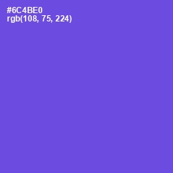 #6C4BE0 - Fuchsia Blue Color Image