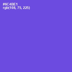 #6C4BE1 - Fuchsia Blue Color Image