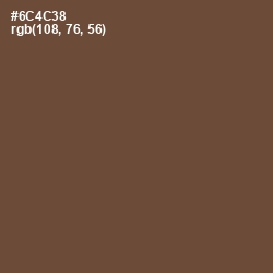 #6C4C38 - Shingle Fawn Color Image