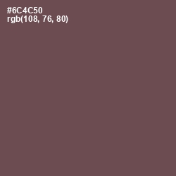 #6C4C50 - Eggplant Color Image