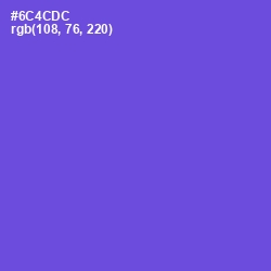 #6C4CDC - Fuchsia Blue Color Image