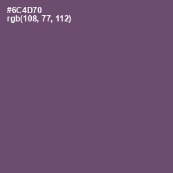 #6C4D70 - Salt Box Color Image