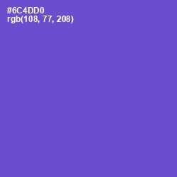 #6C4DD0 - Fuchsia Blue Color Image