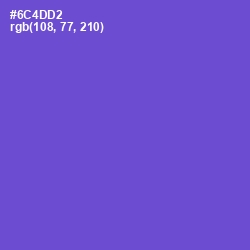 #6C4DD2 - Fuchsia Blue Color Image