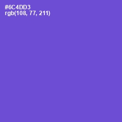 #6C4DD3 - Fuchsia Blue Color Image