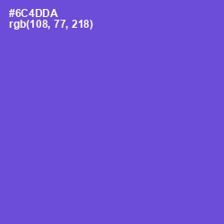 #6C4DDA - Fuchsia Blue Color Image