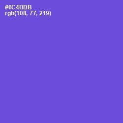 #6C4DDB - Fuchsia Blue Color Image