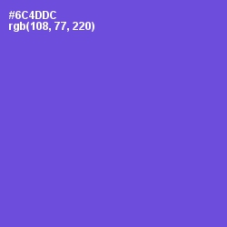 #6C4DDC - Fuchsia Blue Color Image