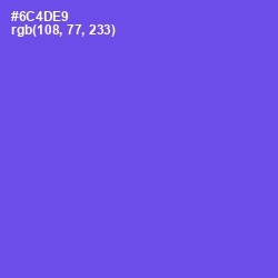 #6C4DE9 - Fuchsia Blue Color Image