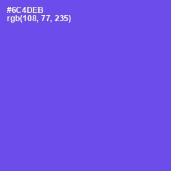 #6C4DEB - Fuchsia Blue Color Image