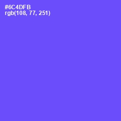 #6C4DFB - Royal Blue Color Image