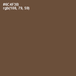 #6C4F3B - Shingle Fawn Color Image