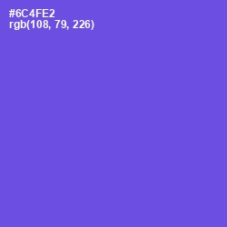 #6C4FE2 - Fuchsia Blue Color Image