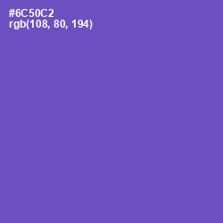 #6C50C2 - Fuchsia Blue Color Image