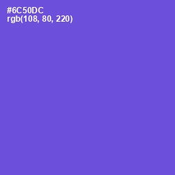 #6C50DC - Fuchsia Blue Color Image