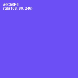 #6C50F6 - Blue Marguerite Color Image