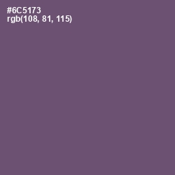 #6C5173 - Smoky Color Image