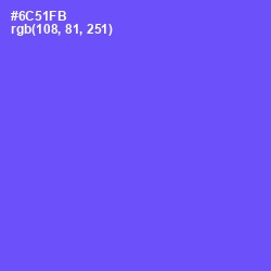 #6C51FB - Royal Blue Color Image