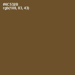 #6C532B - Shingle Fawn Color Image