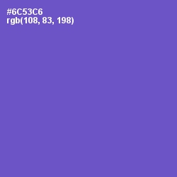 #6C53C6 - Fuchsia Blue Color Image