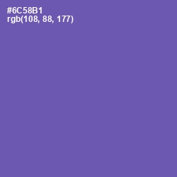 #6C58B1 - Blue Violet Color Image