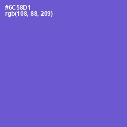 #6C58D1 - Fuchsia Blue Color Image