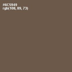 #6C5949 - Tobacco Brown Color Image