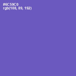 #6C59C0 - Fuchsia Blue Color Image