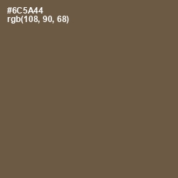 #6C5A44 - Tobacco Brown Color Image