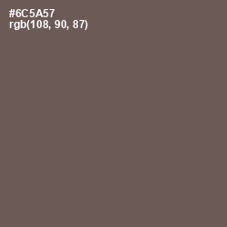 #6C5A57 - Pine Cone Color Image