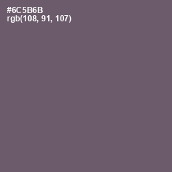 #6C5B6B - Salt Box Color Image