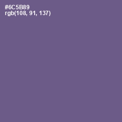 #6C5B89 - Butterfly Bush Color Image