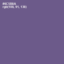 #6C5B8A - Butterfly Bush Color Image