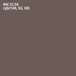 #6C5C58 - Pine Cone Color Image