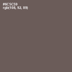 #6C5C59 - Pine Cone Color Image