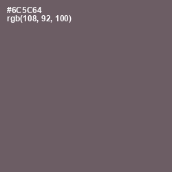 #6C5C64 - Scorpion Color Image