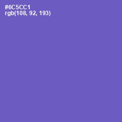 #6C5CC1 - Fuchsia Blue Color Image