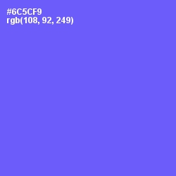 #6C5CF9 - Moody Blue Color Image