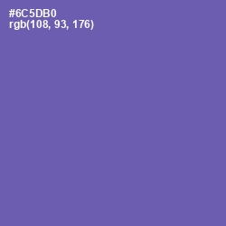 #6C5DB0 - Blue Violet Color Image