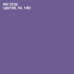 #6C5E92 - Butterfly Bush Color Image