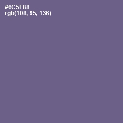 #6C5F88 - Butterfly Bush Color Image