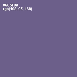 #6C5F8A - Butterfly Bush Color Image