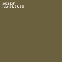 #6C613F - Yellow Metal Color Image