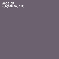 #6C616F - Dove Gray Color Image